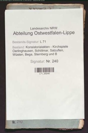 Schulangelegenheiten (v.a. Gut Vallentrup)