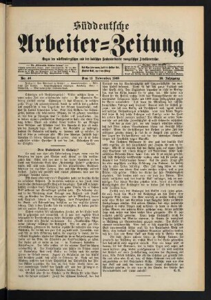 Nr. 46. Den 15. November 1908. - Nr. 50. Den 13. Dezember 1908.