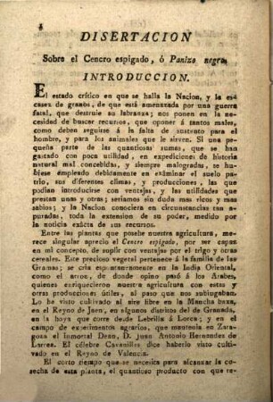 Amenidades Naturales de las Españas, 1,1