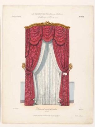 "Decor de croisée de salon. Bois doré.", aus: Le Garde-meuble