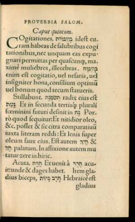Caput quintum.