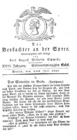 27. Stueck, 2. Juli 1827