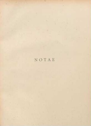 Notae