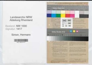 Entnazifizierung Hermann Simon, geb. 17.02.1892 (Verw.Angest.)