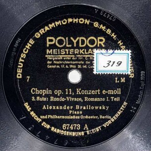 Konzert e-Moll, op. 11 (3. Satz)