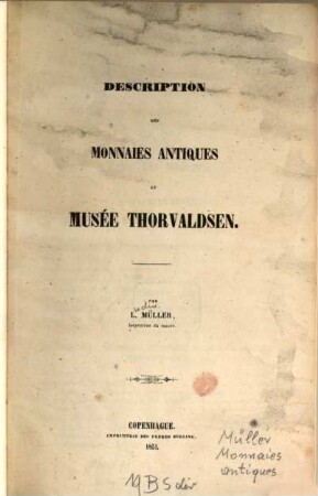 Description des antiquités du Musée-Thorvaldsen, 4