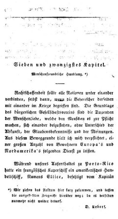Menschenfreundliche Handlung. -