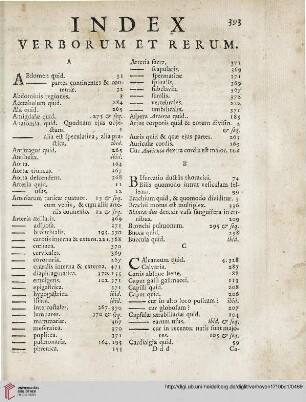 Index verborum et rerum