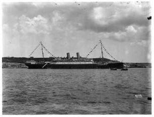 Havanna. Hochseepassagierdampfer "Moltke" im Hafen