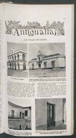 La villa de Luján : Antiguallas