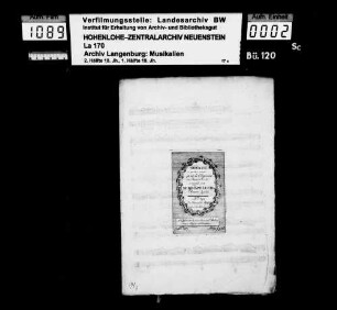 Leopold Kotzeluch: Sonate / à quatre mains / pour le Clavecin / ou Piano-Forté / composée par / Mr Kotzeluch / Oeuvre 29me / No 39 / du Journal de Musique / pour les Dames / B-dur Offenbach, J. André / et aux adresses ordinaires.