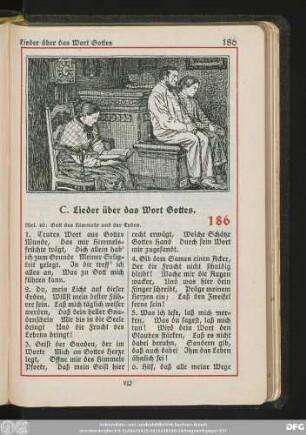 C. Lieder über das Wort Gottes.
