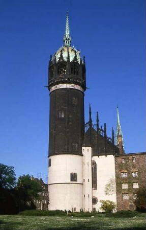 Wittenberg - Schloßkirche : Luthergedenkstätte, aufgenommen in Wittenberg ca. 2001