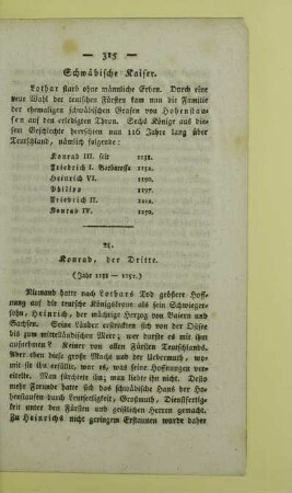 21. Konrad, der Dritte. (Jahr 1138 - 1152.)