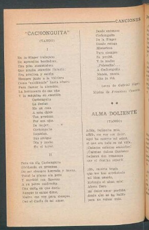 Alma doliente : (Tango)