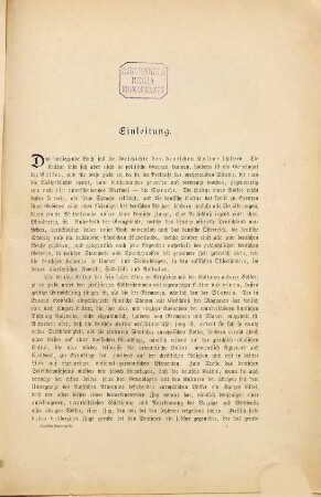 Kulturgeschichte des deutschen Volkes, Erster Teil