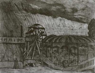 Vogelwiese im Regen