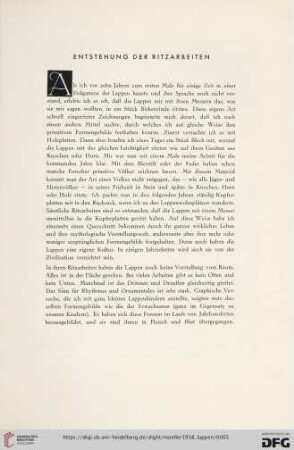 Entstehung der Ritzarbeiten