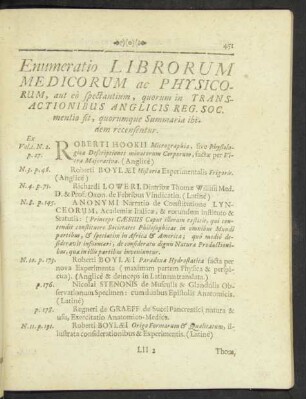 Enumeratio Librorum Medicorum ac Physicorum ...