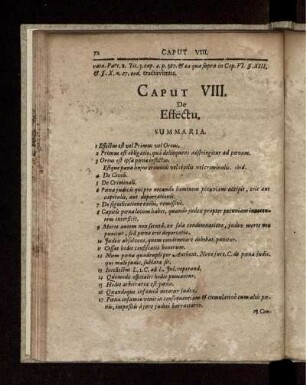 Caput VIII. De Effectu