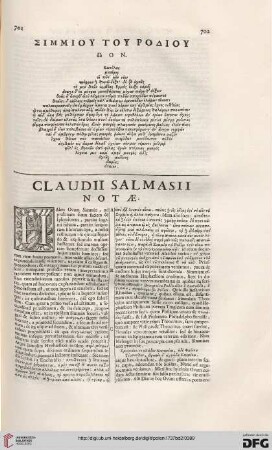 Claudii Salmasii notae