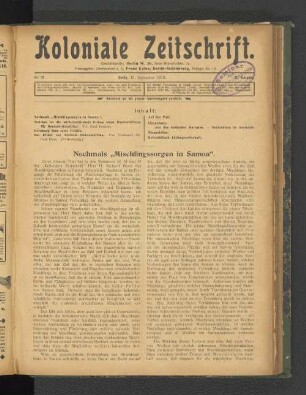 Nr. 37. Berlin, 13. September 1912. 13. Jahrgang.