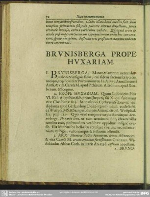 Brunisberga Prope Huxariam