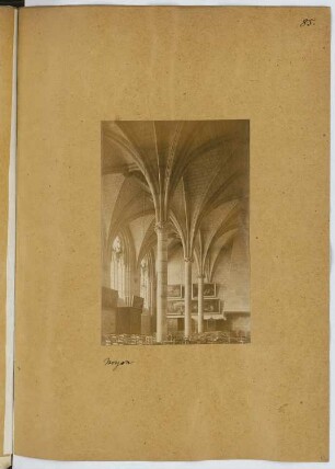 Kathedrale, Noyon: Innenansicht (aus: Skizzen- und Fotoalbum 10)