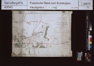 Eherne Schlange Fundgrube in Freiberg, Grubenbaue mit Angabe der Tagegegend