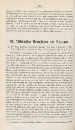 264-270 Literarische Uebersichten und Anzeigen