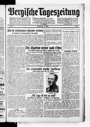 Bergische Tageszeitung. 1941-1943