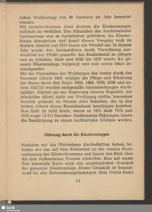 Führung durch die Klosteranlagen