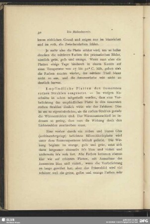 Empfindliche Platten den äussersten rothen Strahlen ausgesetzt.