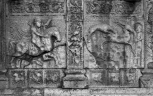 Szenen aus dem Alten Testament — Theoderich folgt bei der Jagd einem Hirsch, der ihn in die Hölle führt