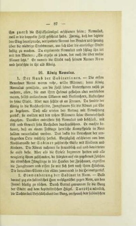 26. König Romulus