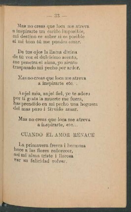 Cuando el amor renace