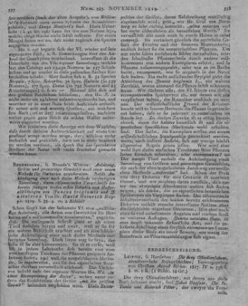Hoppe, D. H.: Anleitung Gräser und grasartige Gewächse nach einer neuen Methode für Herbarien zuzubereiten. Regensburg: [Brenck] 1819