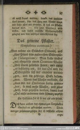 Das gemeine Pflaster