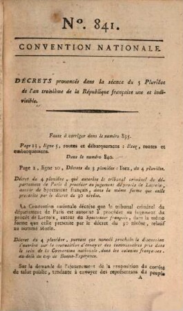 Collection générale des décrets rendus par la Convention Nationale. 48. 1795