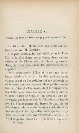 Chapitre VI. Capture du delta de fleuve Rouge par M. Garnier (1873)