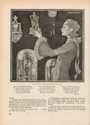 "An eine Uhrensammlung"