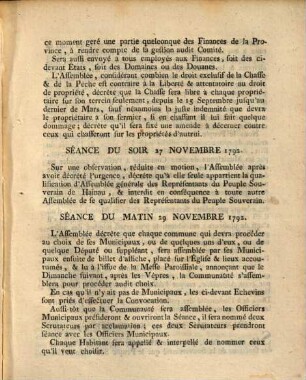 Recueil Des Décrets De L'Assemblée Des Représentants Du Peuple Souverain Du Hainau : Depuis le 26 Novembre 1792, jusques le 2 Janvier 1793, An deuxieme de la Liberté Belgique