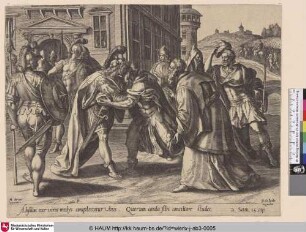 [Abschalom trifft die Verschwörer vor den Toren Jerusalems; Absalon Conspiring outside the Gates of Jerusalem]