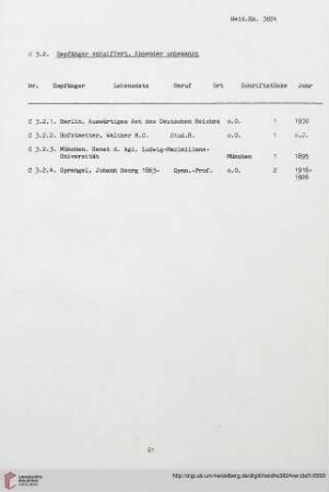 C.3.2 Empfänger entziffert, Absender unbekannt