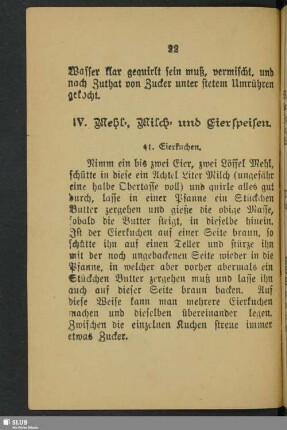 IV. Mehl, Milch- und Eierspeisen