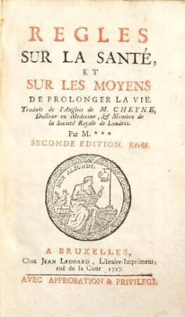 Règles Sur La Santé Et Sur Les Moyens De Prolonger La Vie