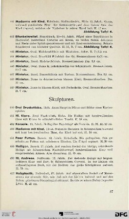 Skulpturen (Nr. 450-458)
