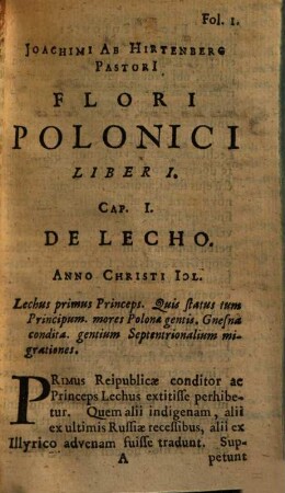 Florus Polonicus seu Polonicae historiae epitome nova