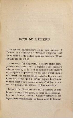 L' invasion 1870-1871