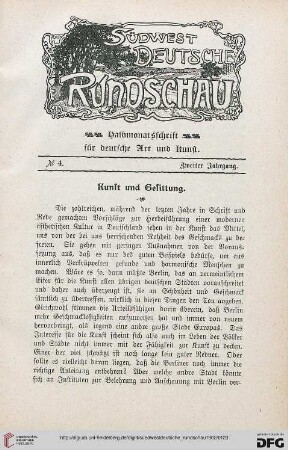 2: Kunst und Gesittung